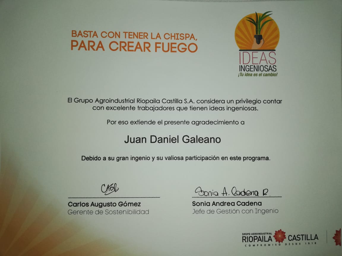 Reconoc Riopaila a egresado UV